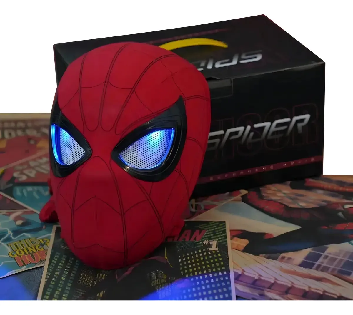 Máscara do Homem-Aranha com Olhos Abertos e Fechados, Efeitos - imagem 2